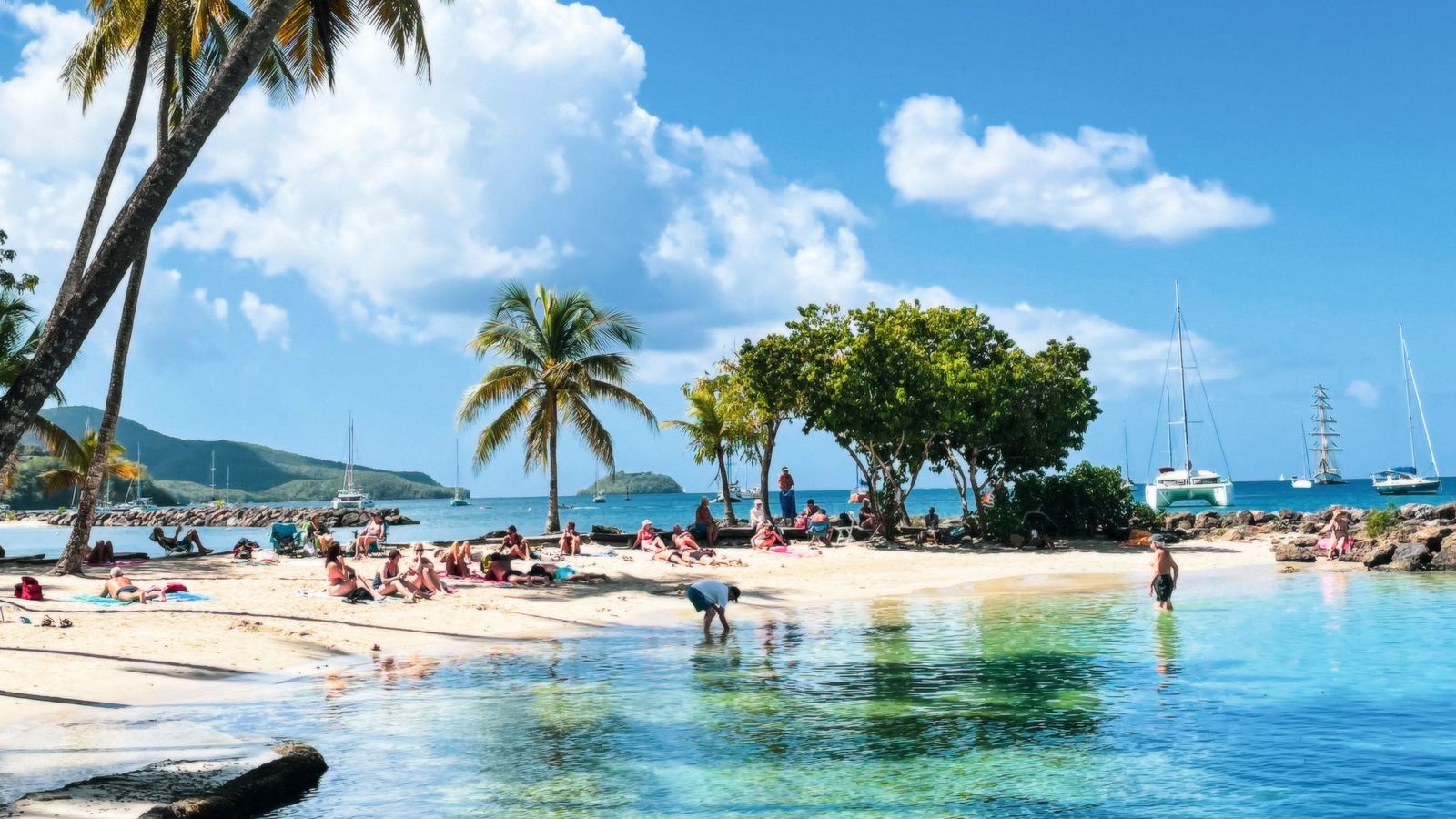 Caribbean beach and clear skies with Allway Tour