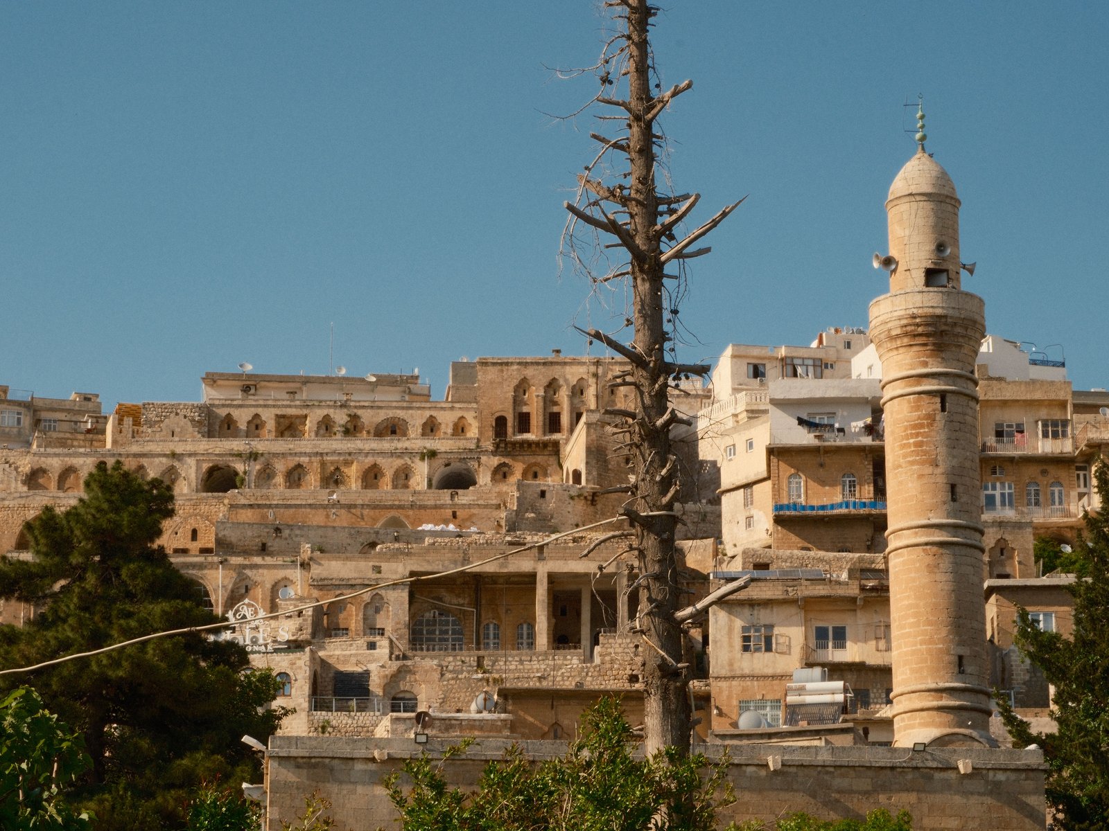 Mardin old town on the hillside